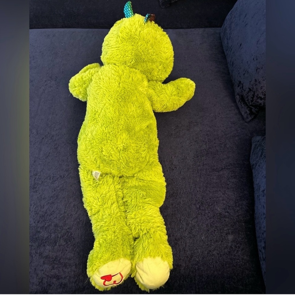 Cuddly Green Stuffed Dinosaur Toy - Picture 8 of 9